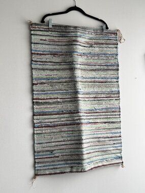 IKEA Striped Jute Rug TANUM Modern Home Decor 60x90cm